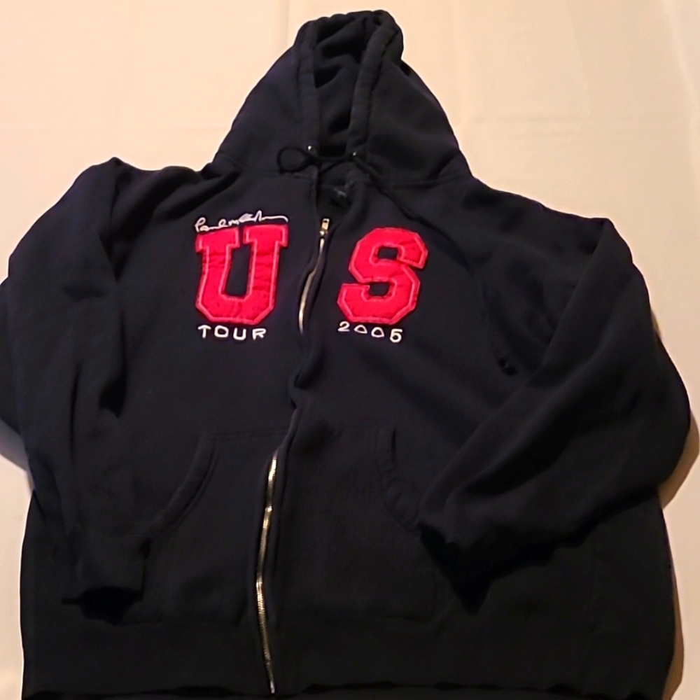 2005 Paul McCartney Tour Sweatshirt Navy Blue. Size XL